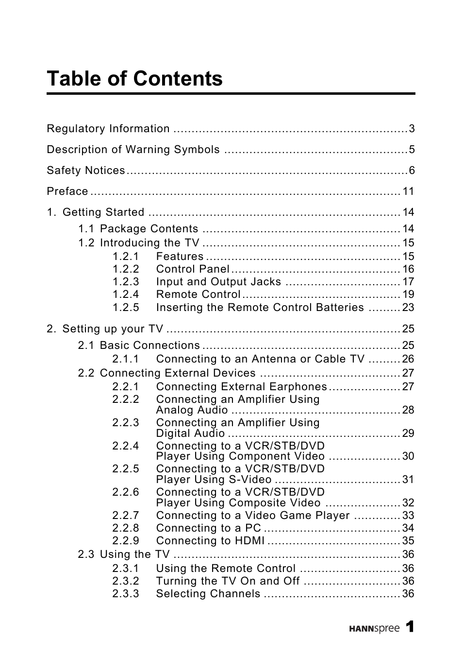 HANNspree MAK-000039 User Manual | Page 2 / 65