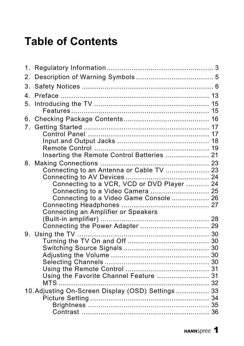 HANNspree MAK-000011 User Manual | Page 2 / 69