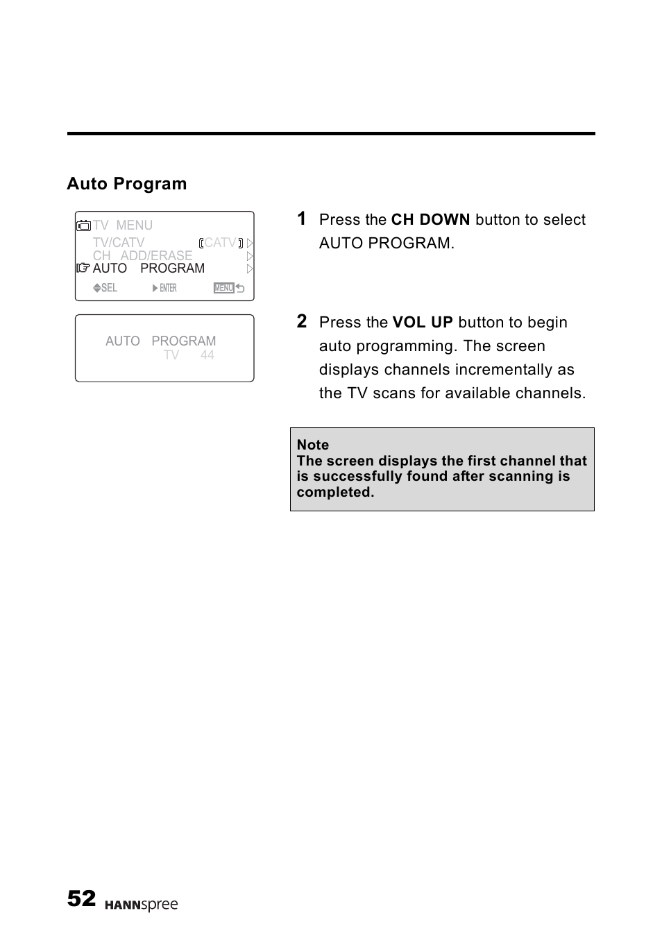 Auto program | HANNspree MAK-000011 User Manual | Page 53 / 69