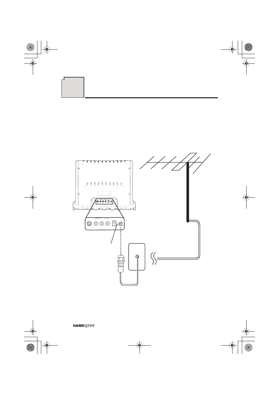 Connecting to an antenna or cable tv, Getting started | HANNspree MAC-001029 ST48-12A1 User Manual | Page 23 / 56