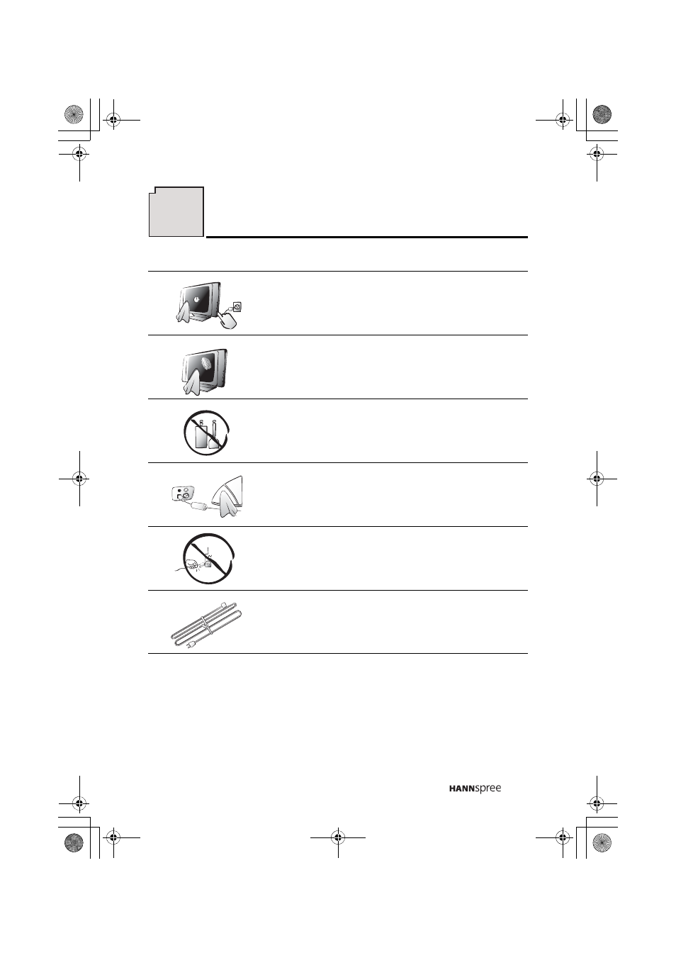 Taking care of your tv | HANNspree MAC-001029 ST48-12A1 User Manual | Page 52 / 56