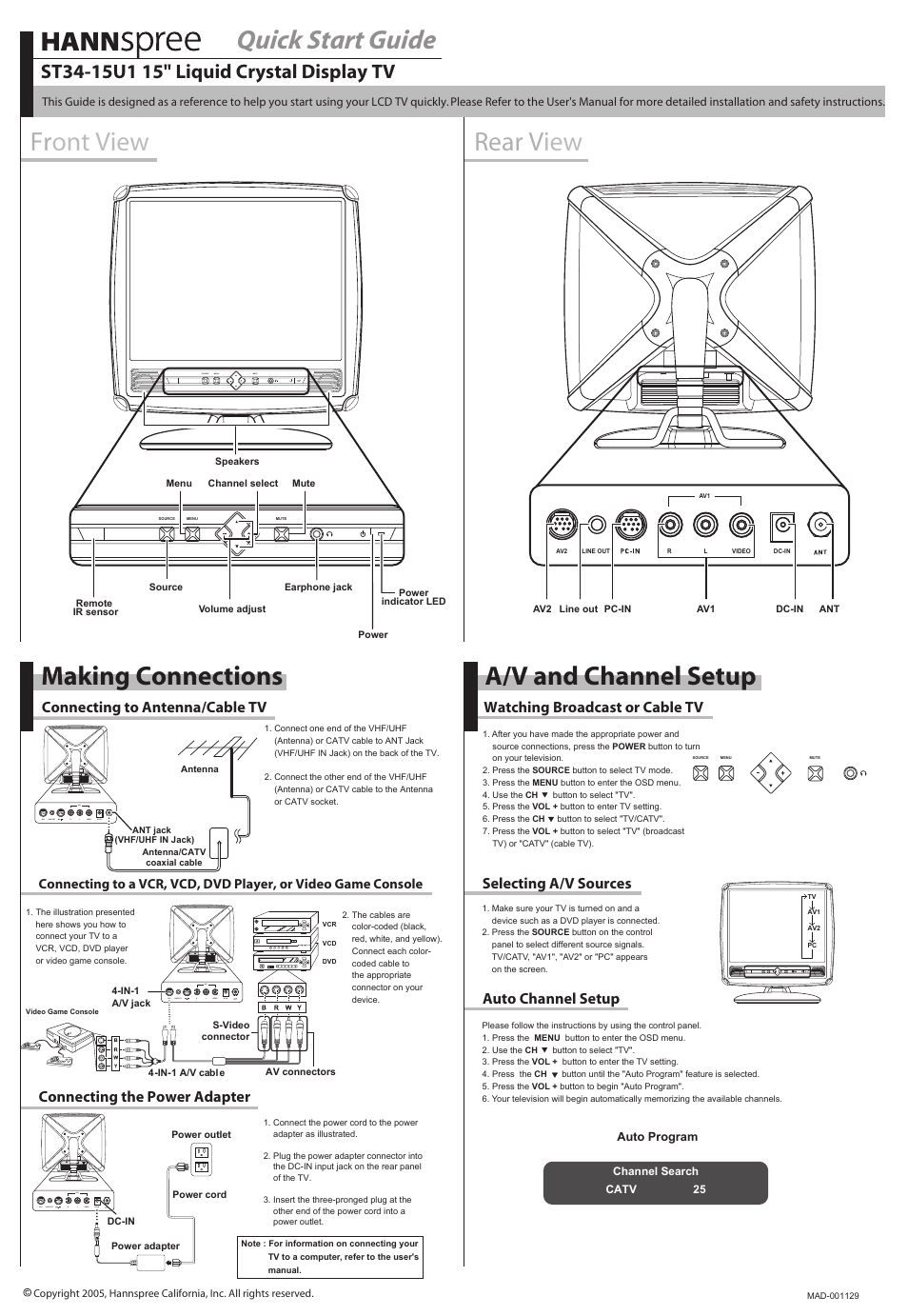 HANNspree ST34-15U1 User Manual | 1 page