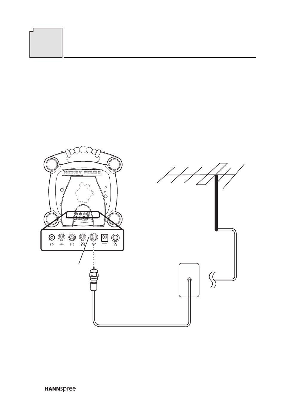 Connecting to an antenna/cable tv, Getting started, Getting started 9 | HANNspree DT0B-10A1 User Manual | Page 21 / 60
