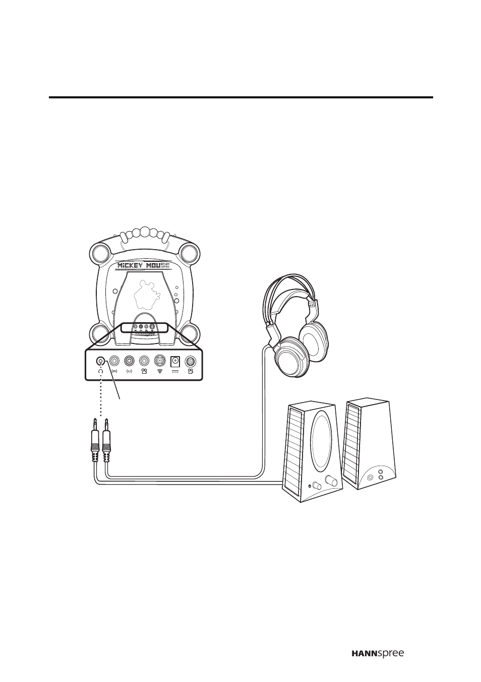 Connecting external speakers and headphones | HANNspree DT0B-10A1 User Manual | Page 24 / 60