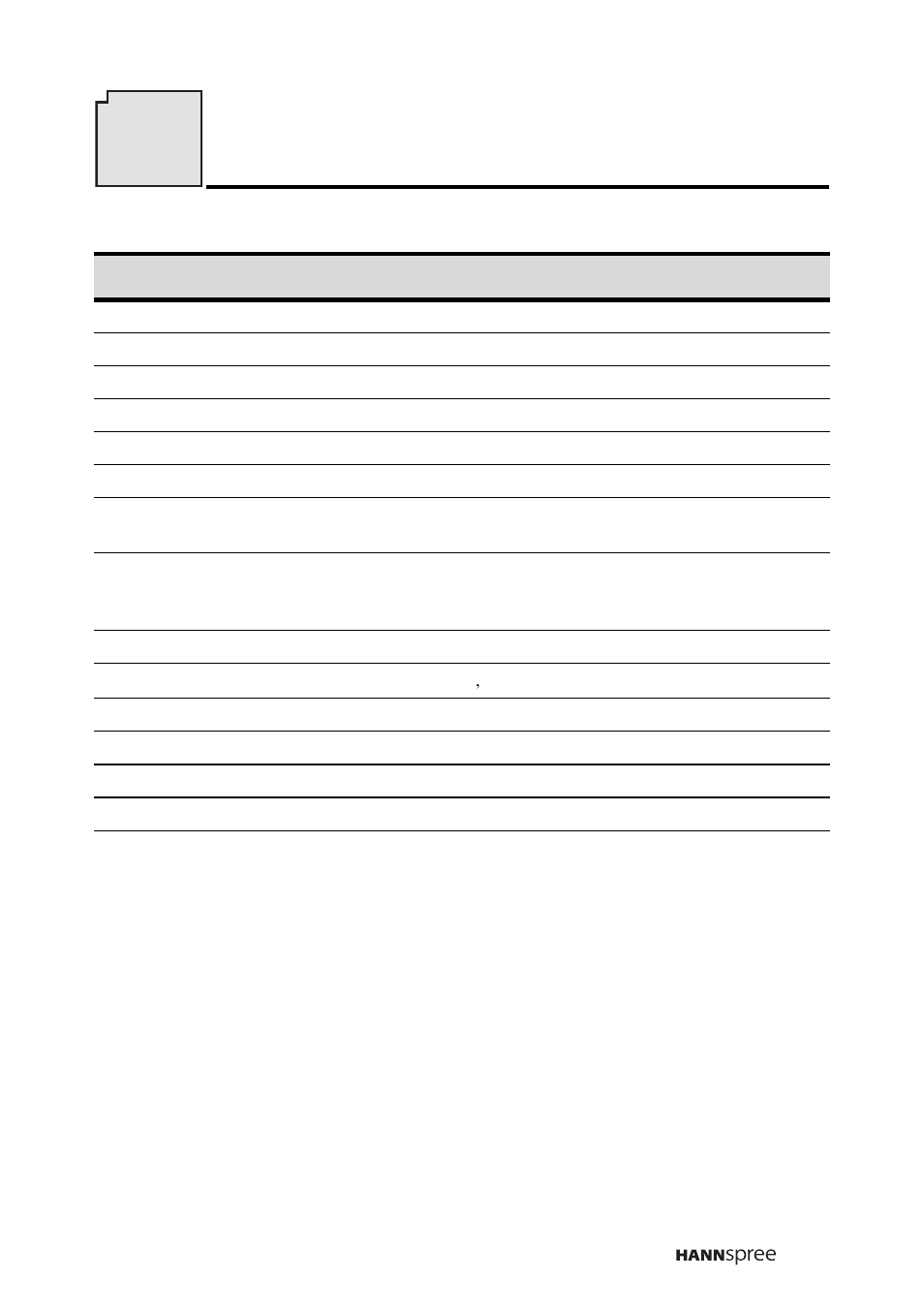 Specifications, 14 specifications | HANNspree DT0B-10A1 User Manual | Page 58 / 60
