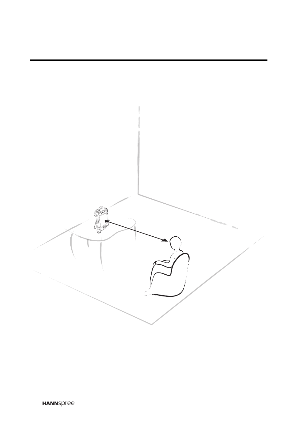 Optimal viewing distance, 102 cm | HANNspree DT0B-10A1 User Manual | Page 9 / 60