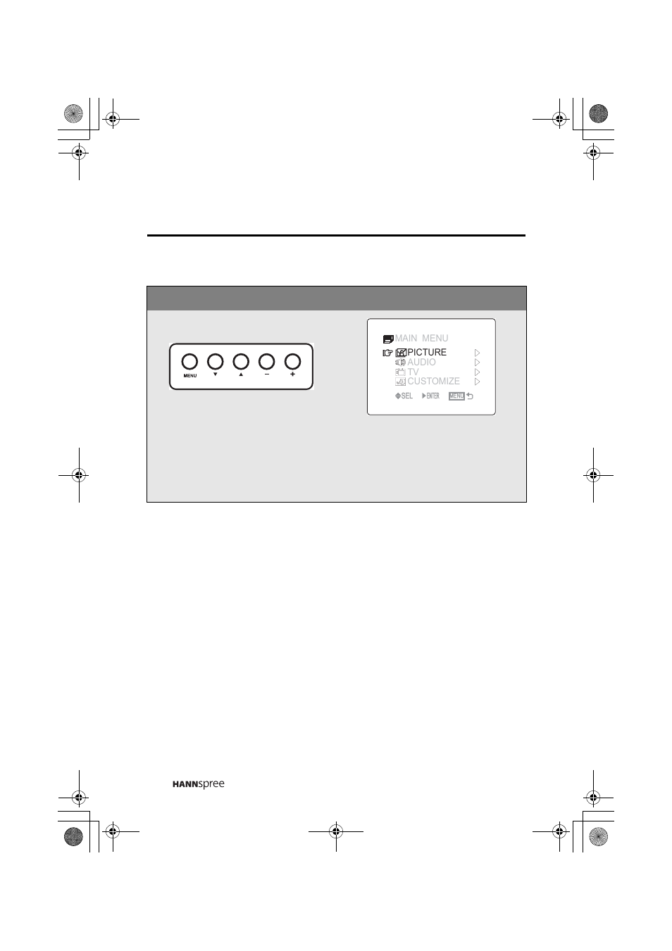 Picture setting, Osd setting menus | HANNspree MAC-001082 ST31-15A1 User Manual | Page 34 / 59