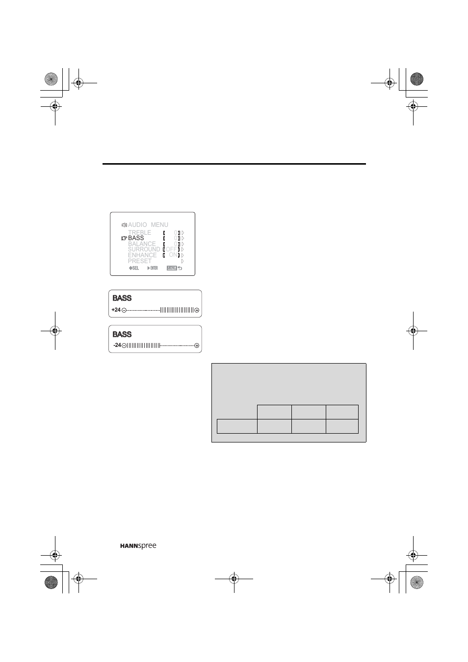 Bass | HANNspree MAC-001082 ST31-15A1 User Manual | Page 44 / 59
