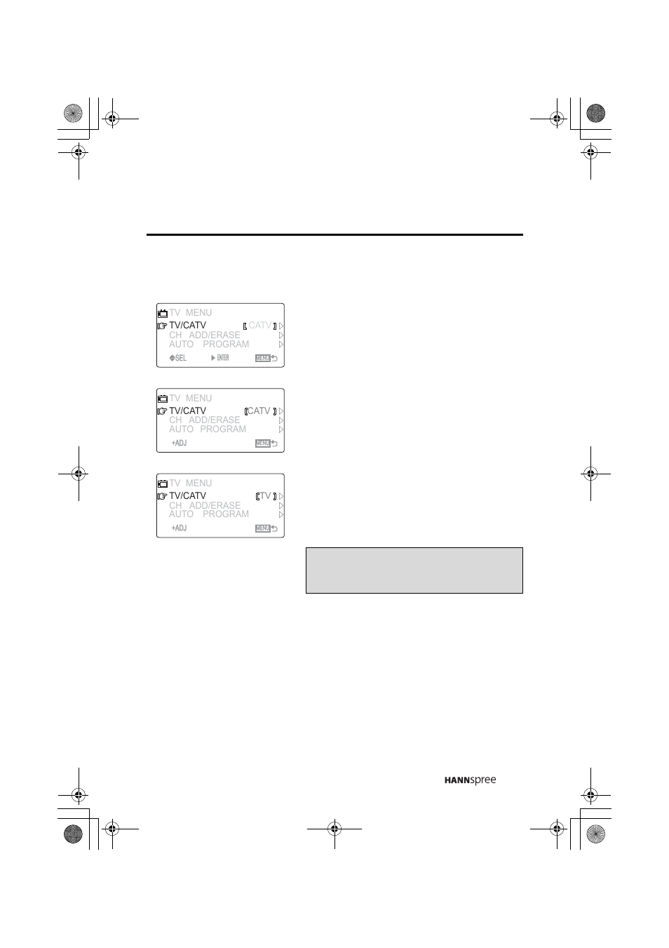 Tv/catv, Receiving cable tv, Receiving broadcast tv | HANNspree MAC-001082 ST31-15A1 User Manual | Page 49 / 59