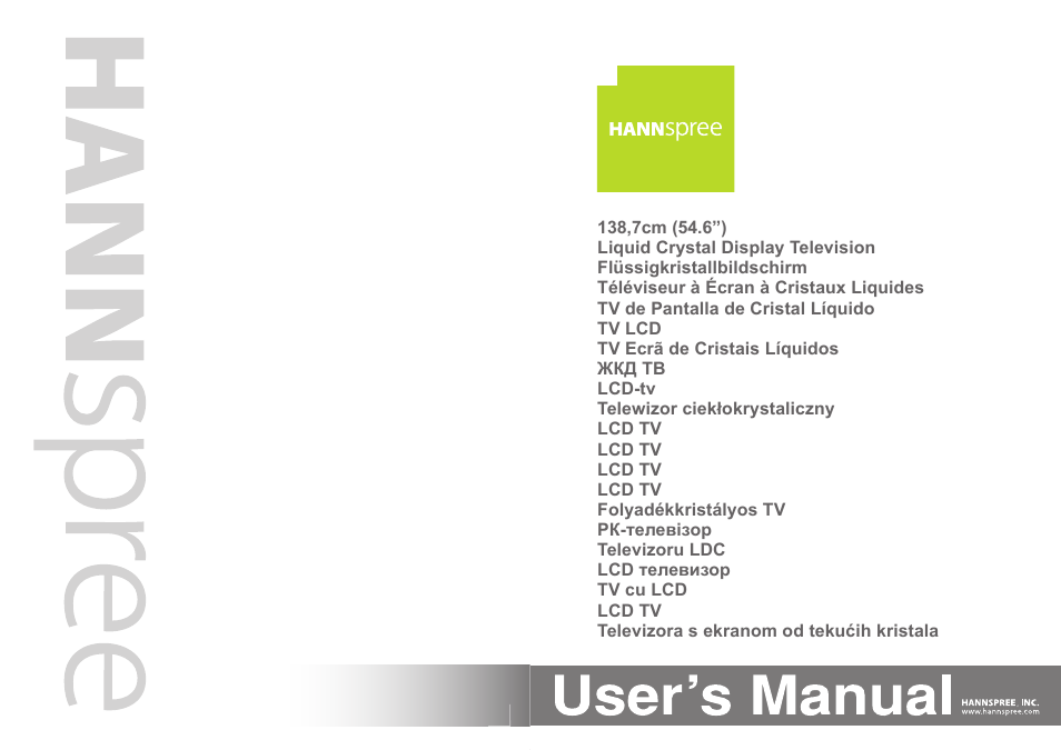 HANNspree 1506-0B86000 User Manual | 41 pages