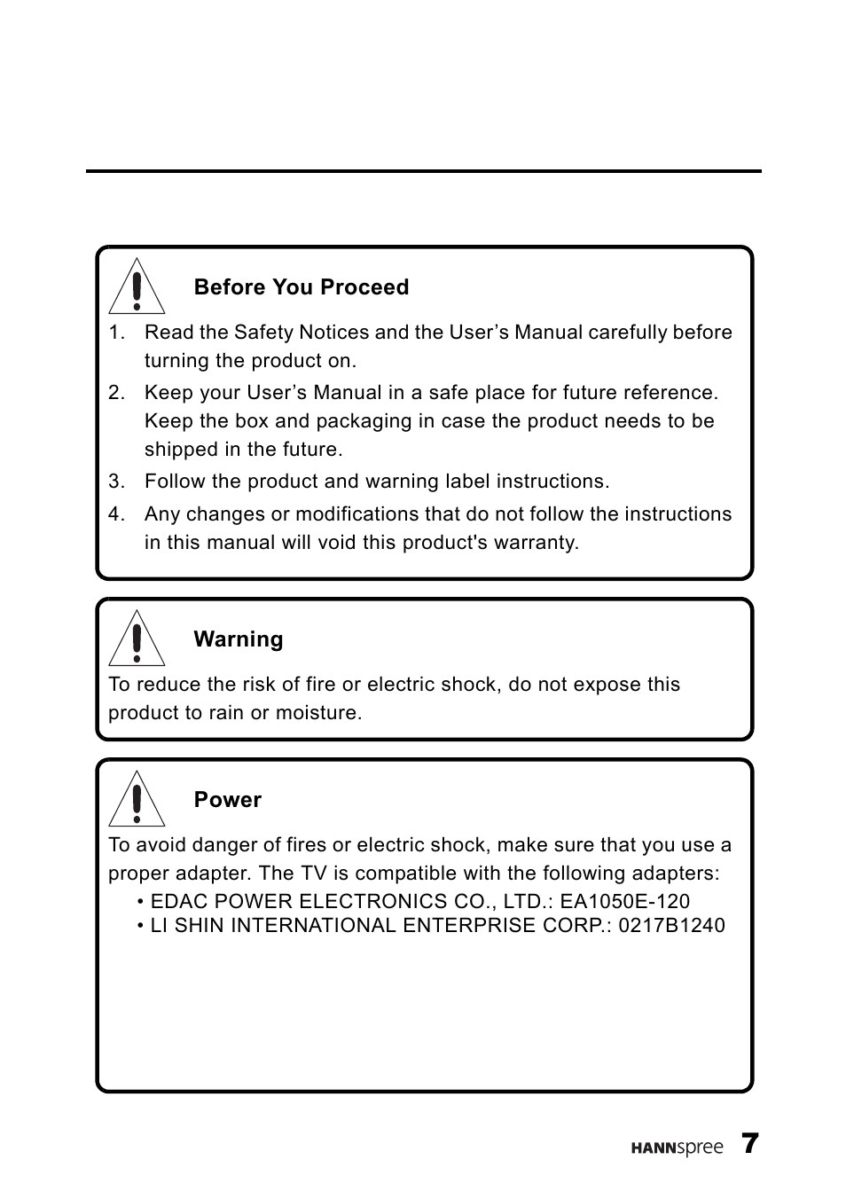 HANNspree ST25-10A1 User Manual | Page 9 / 57