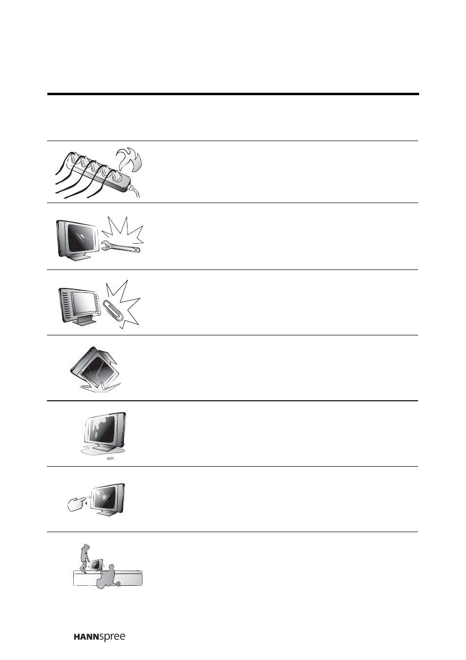 Personal safety | HANNspree LIQUID CRYSTAL DISPLAY TELEVISION MAK-000022 User Manual | Page 11 / 57