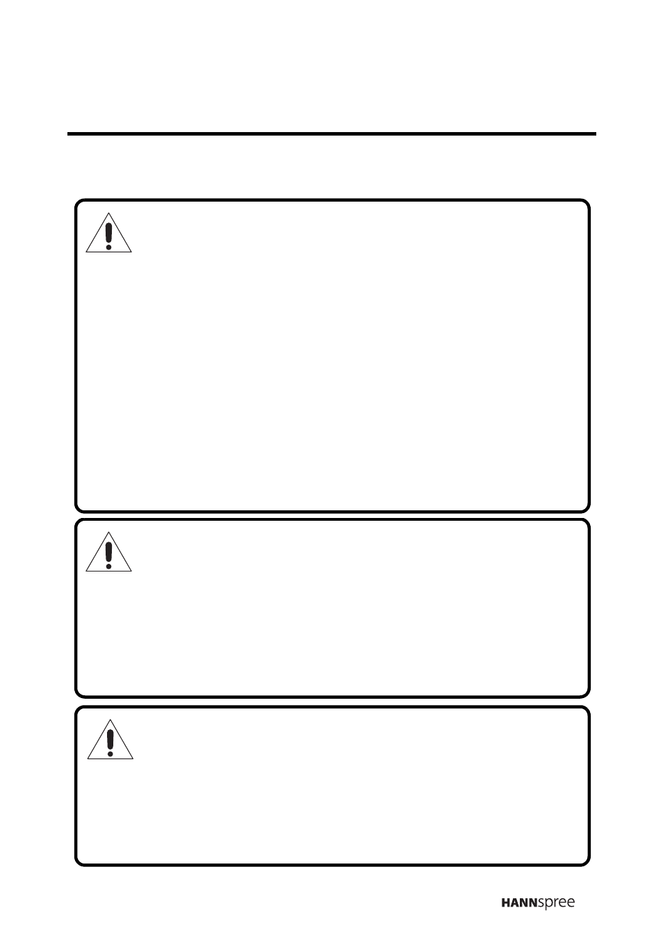 Installation safety notes, Power, Warning | HANNspree LIQUID CRYSTAL DISPLAY TELEVISION MAK-000022 User Manual | Page 8 / 57