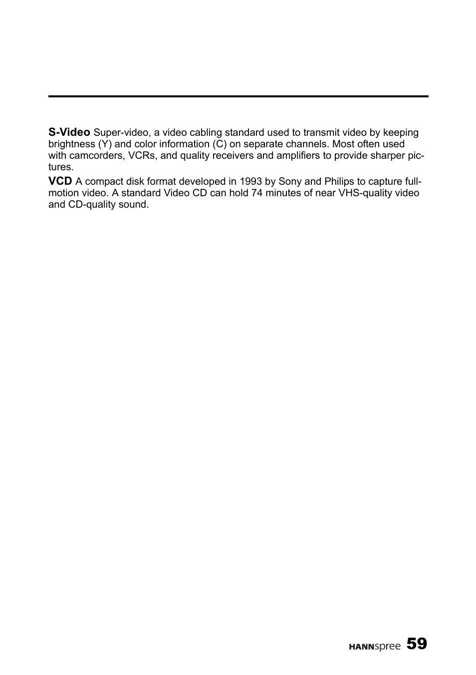 HANNspree F637-10A User Manual | Page 60 / 60