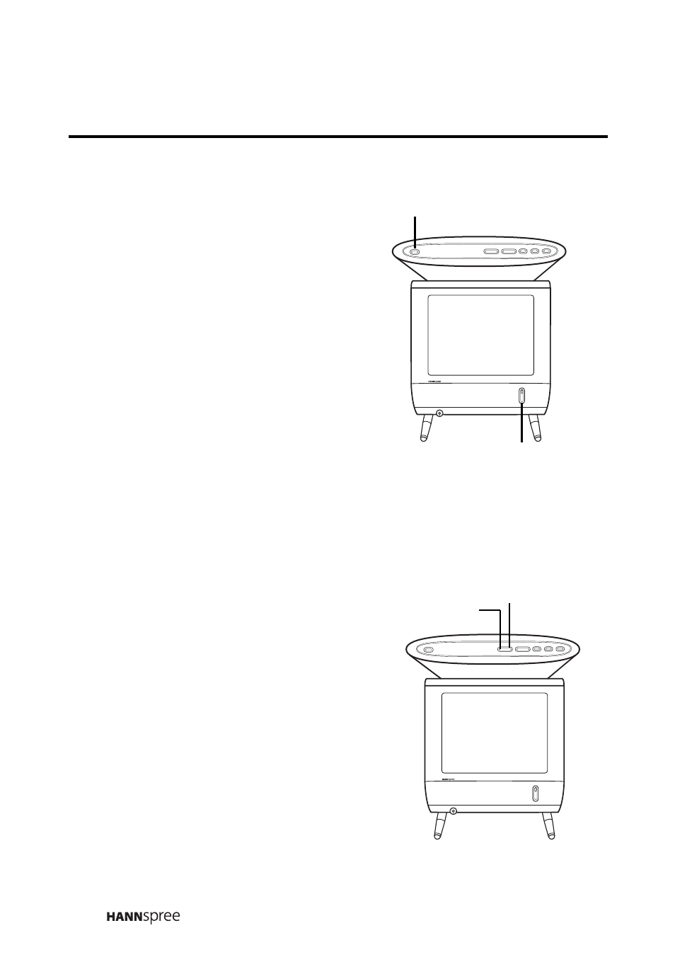 Turning the tv on and off, Selecting channels, Power led | Channel down power button channel up | HANNspree LT0B-15A1 User Manual | Page 29 / 72