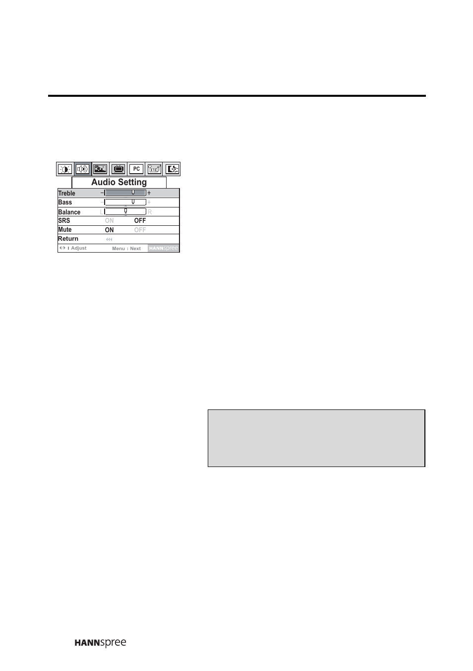 Treble | HANNspree LT0B-15A1 User Manual | Page 35 / 72