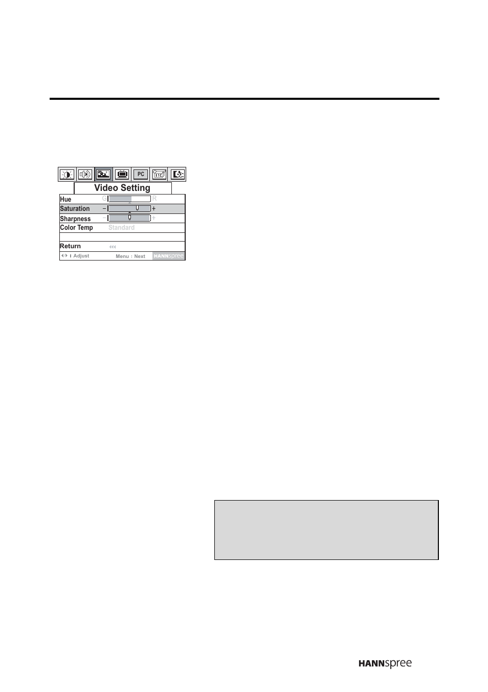 Saturation | HANNspree LT0B-15A1 User Manual | Page 42 / 72