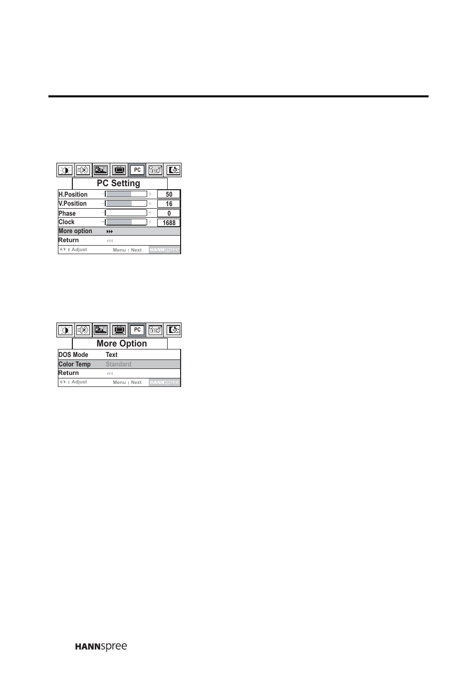 Color temperature | HANNspree LT0B-15A1 User Manual | Page 57 / 72