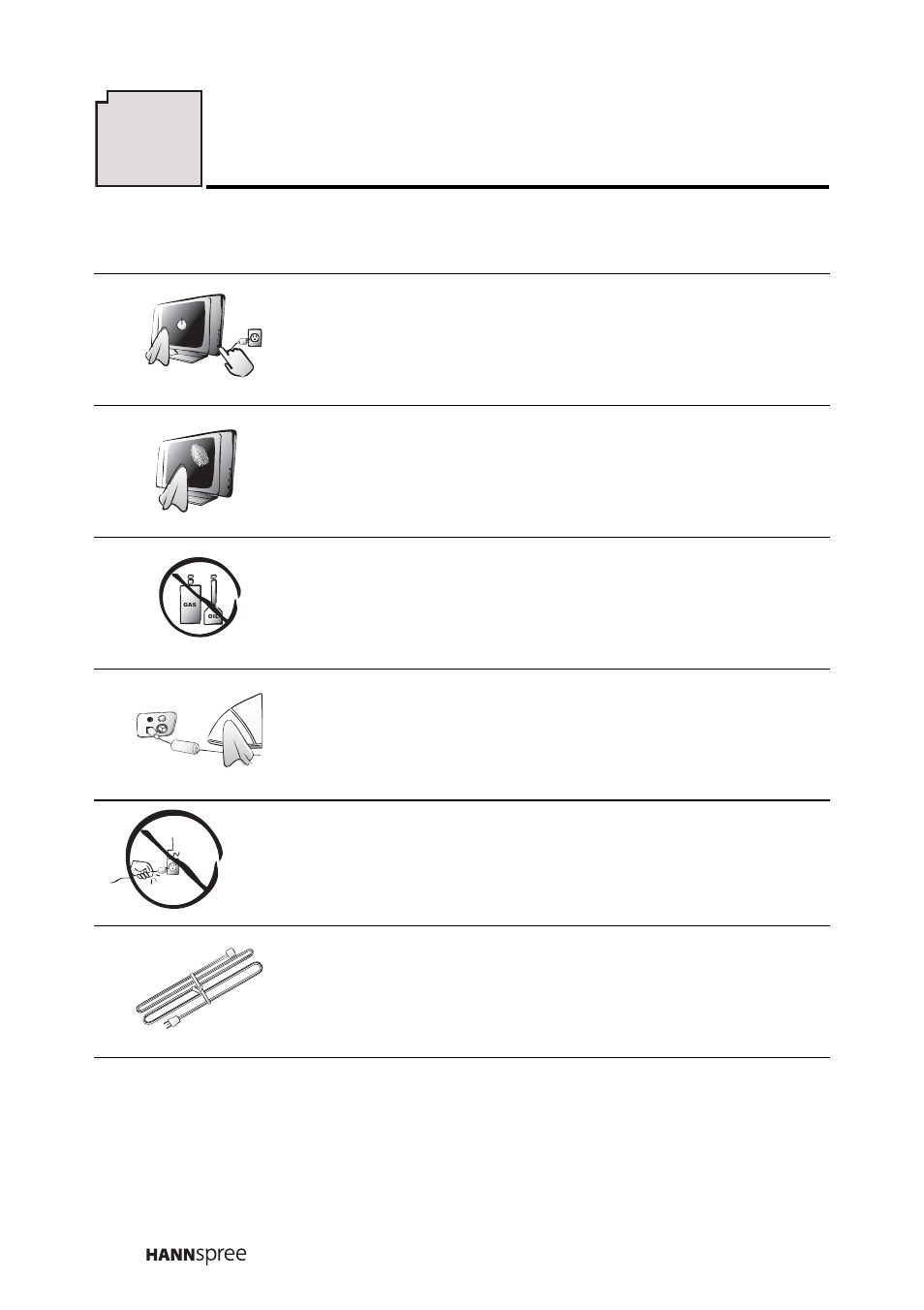 Taking care of your tv | HANNspree LT0B-15A1 User Manual | Page 67 / 72