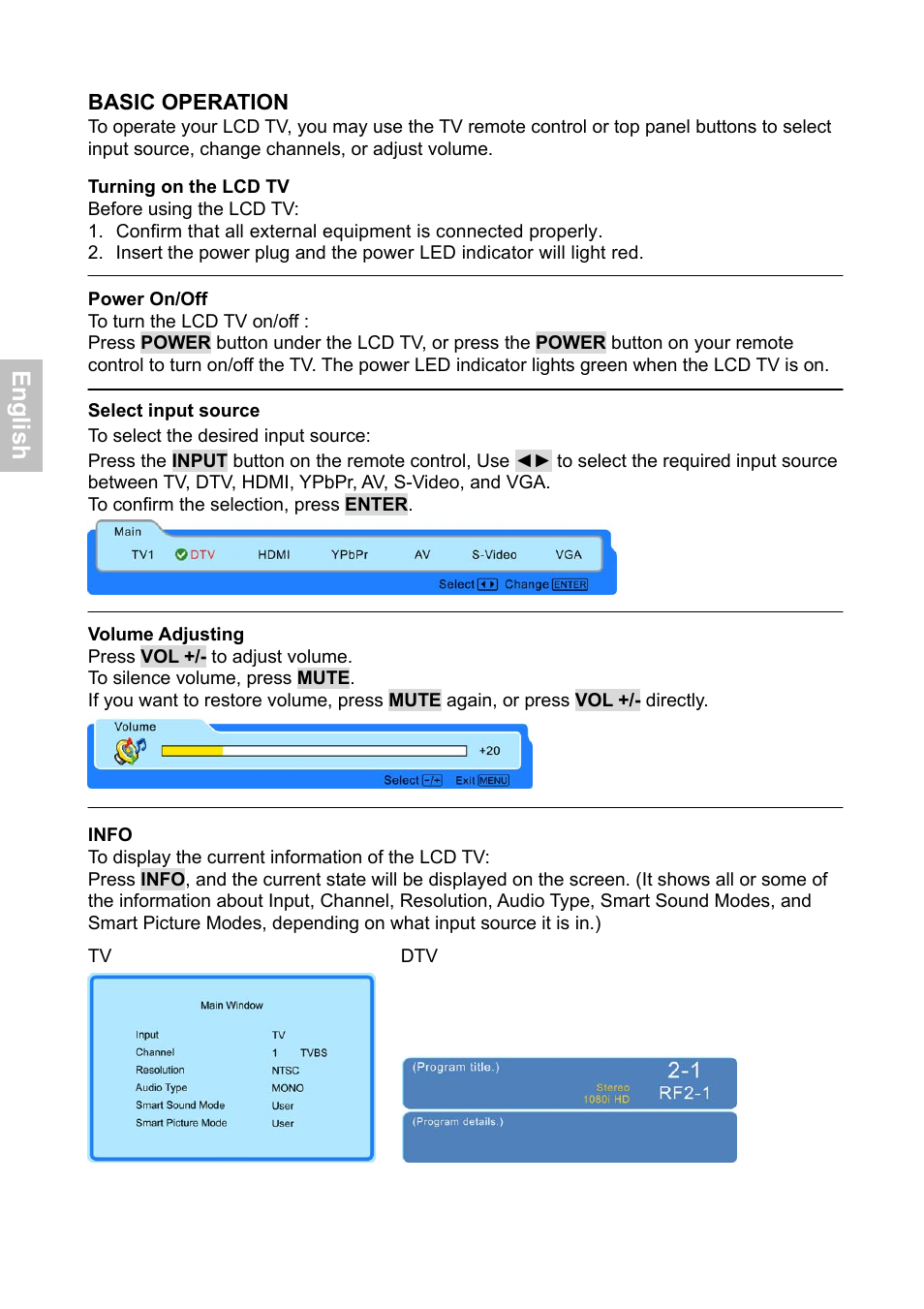 En g lis h | HANNspree XV Series 32 User Manual | Page 15 / 91