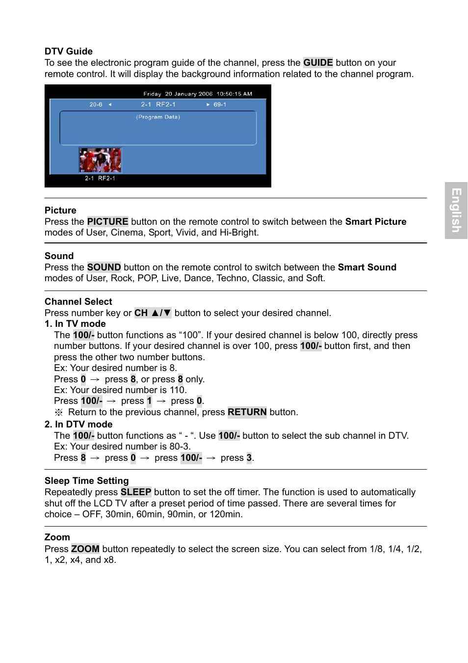 En g lis h | HANNspree XV Series 32 User Manual | Page 16 / 91