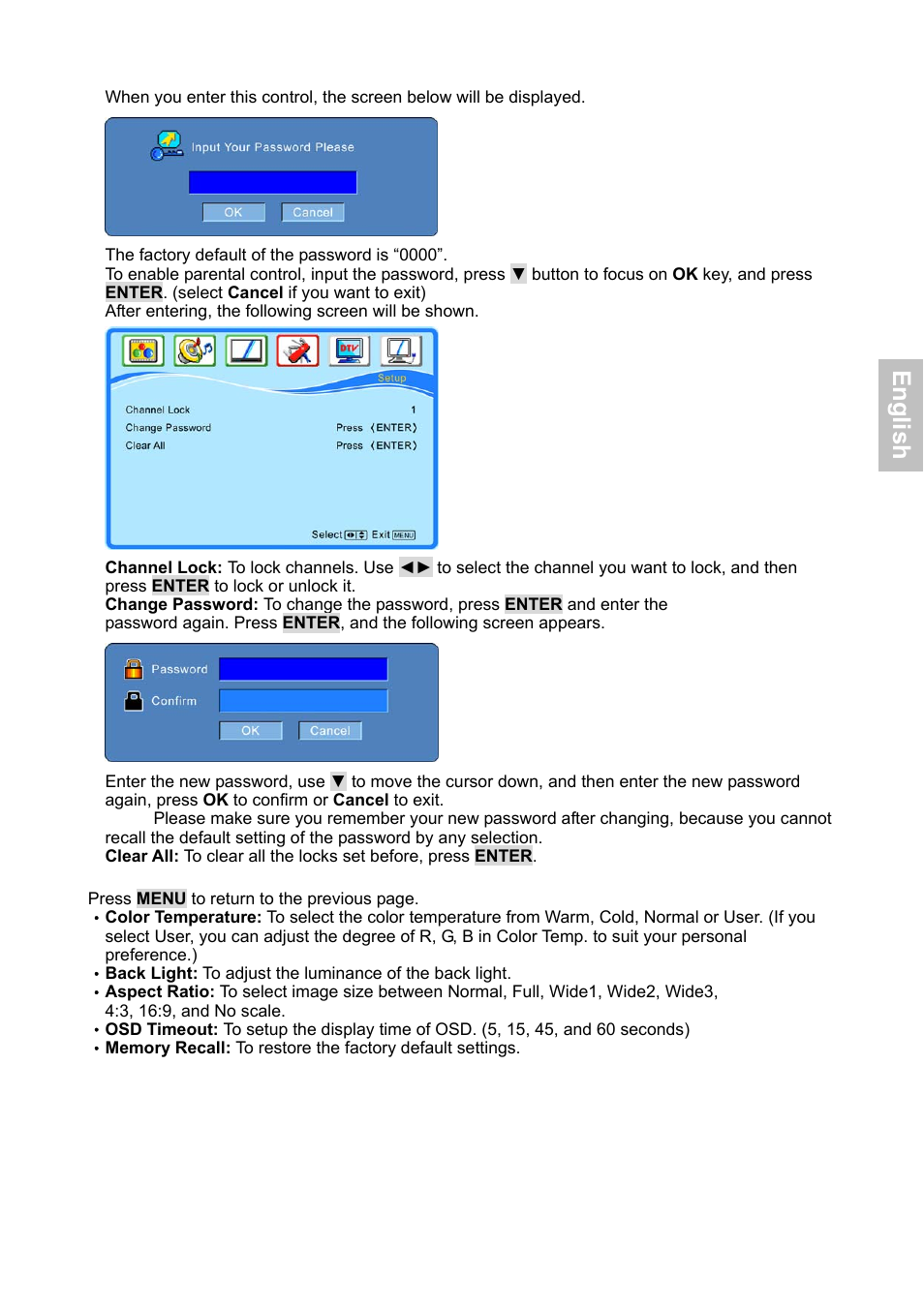 En g lis h | HANNspree XV Series 32 User Manual | Page 20 / 91