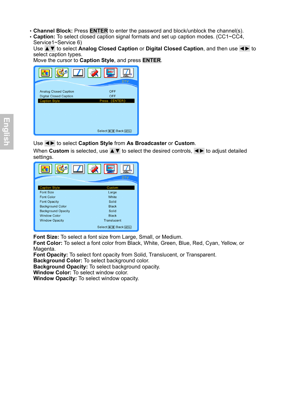 En g lis h | HANNspree XV Series 32 User Manual | Page 23 / 91