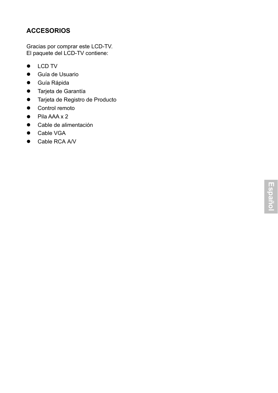 Esp añ o l | HANNspree XV Series 32 User Manual | Page 36 / 91