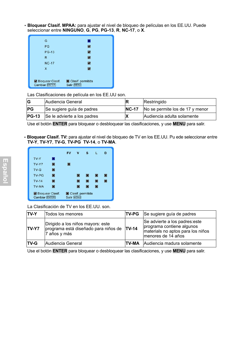 Esp añ o l | HANNspree XV Series 32 User Manual | Page 55 / 91