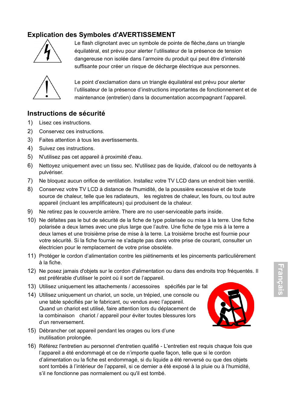 Fra n ça is | HANNspree XV Series 32 User Manual | Page 62 / 91