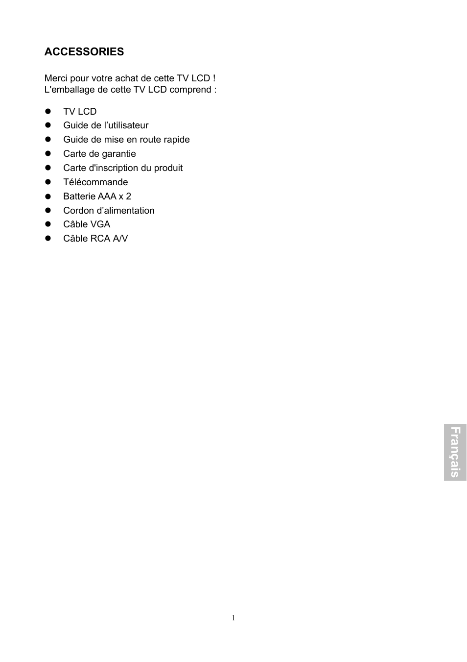 Fra n ça is | HANNspree XV Series 32 User Manual | Page 66 / 91