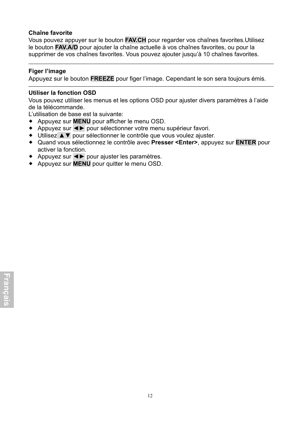 Fra n ça is | HANNspree XV Series 32 User Manual | Page 77 / 91
