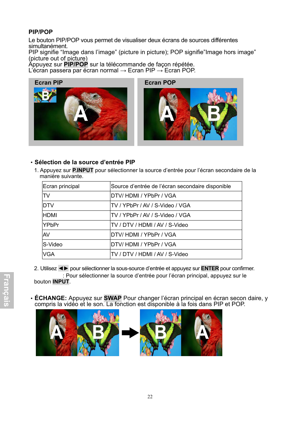 Fra n ça is | HANNspree XV Series 32 User Manual | Page 87 / 91