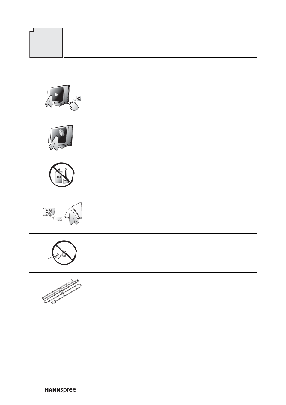 Connecting to av devices, Connecting to a vcr, vcd or dvd player, Taking care of your tv 12 | HANNspree Liquid Crystal Display Television (LCD TV) DT07-10A1 User Manual | Page 55 / 60