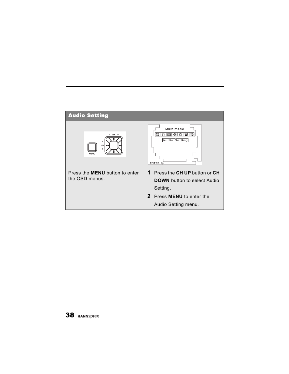 Audio setting | HANNspree K215-10A1 User Manual | Page 39 / 60