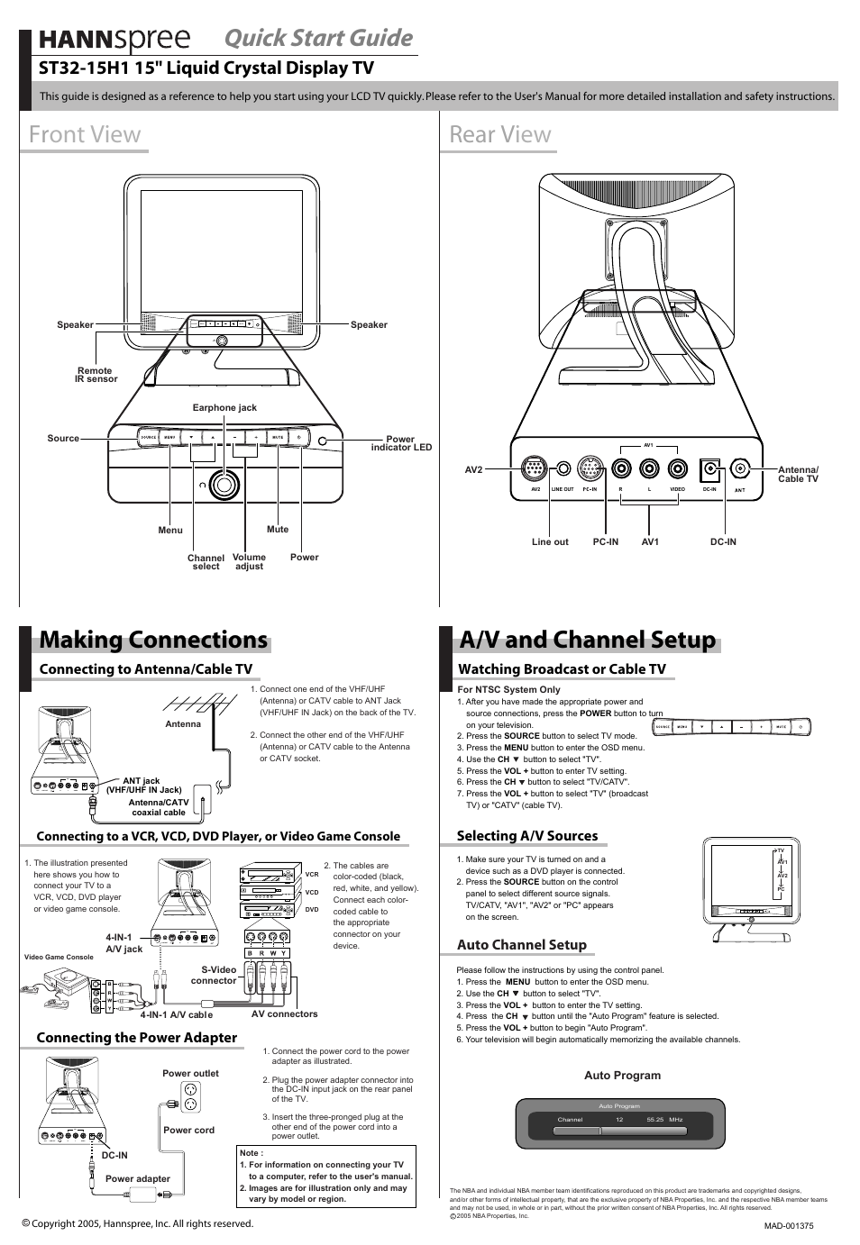 HANNspree ST32-15H1 User Manual | 1 page