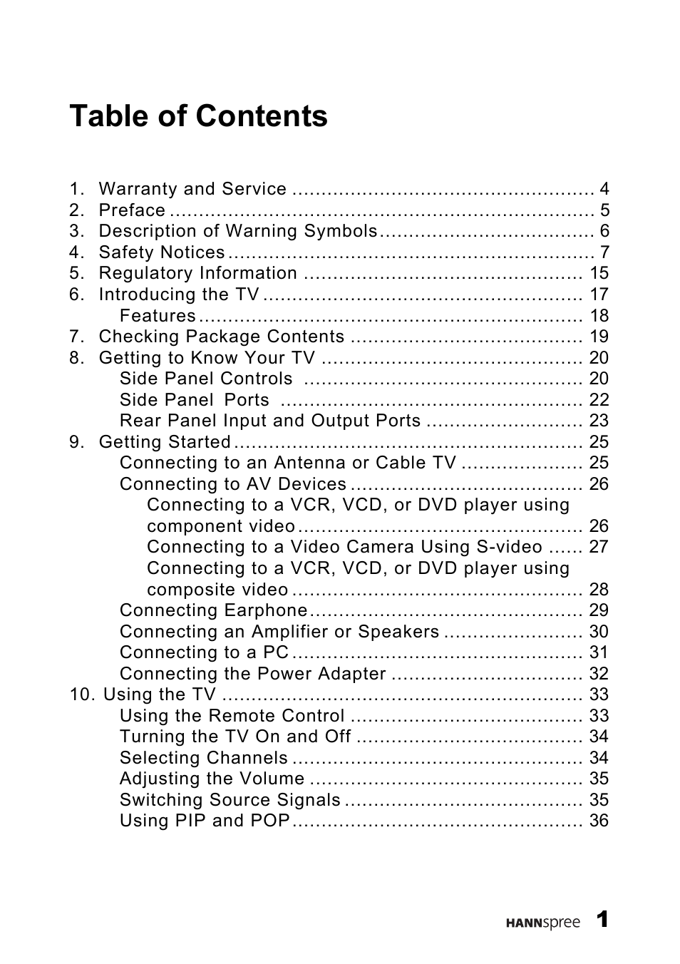 HANNspree LT11-23A1 User Manual | Page 2 / 81