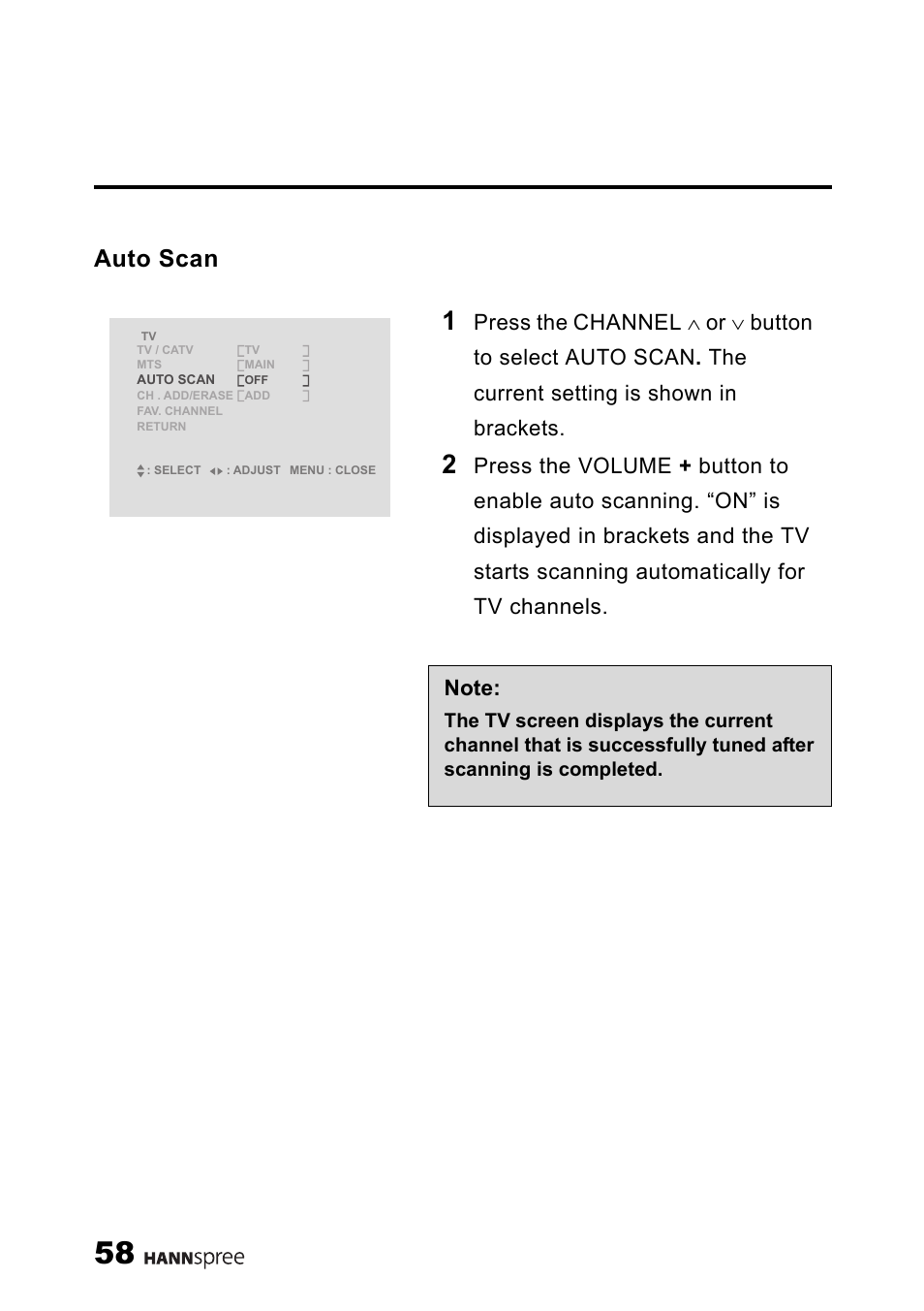 Auto scan | HANNspree LT11-23A1 User Manual | Page 59 / 81