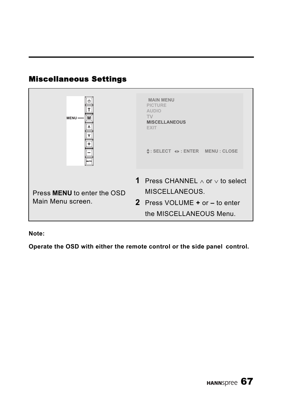 Miscellaneous settings | HANNspree LT11-23A1 User Manual | Page 68 / 81
