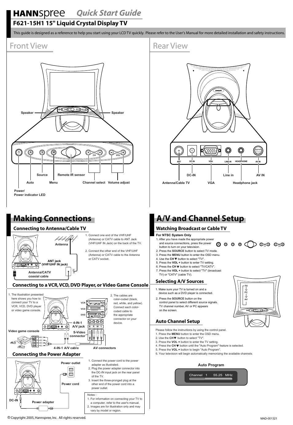 HANNspree F621-15H1 User Manual | 1 page