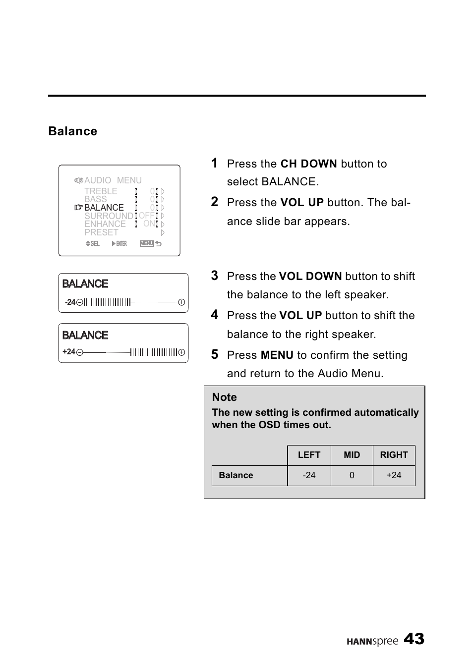 Balance | HANNspree ST03-15A1 User Manual | Page 45 / 59