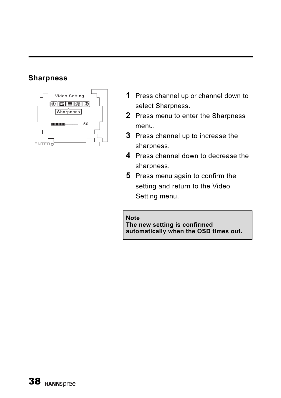 Sharpness | HANNspree K229-10U1-001 User Manual | Page 39 / 63