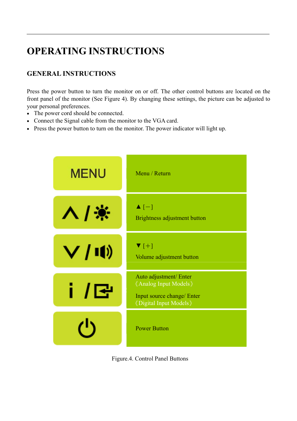 Operating instructions, General instructions | HANNspree SL231 User Manual | Page 11 / 22