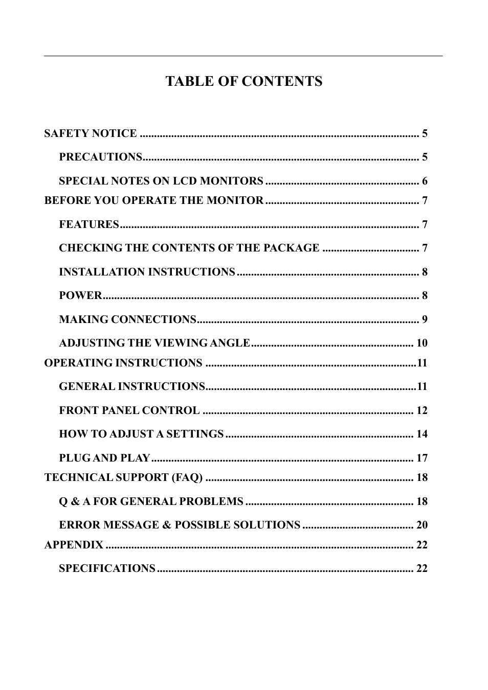HANNspree SL231 User Manual | Page 4 / 22
