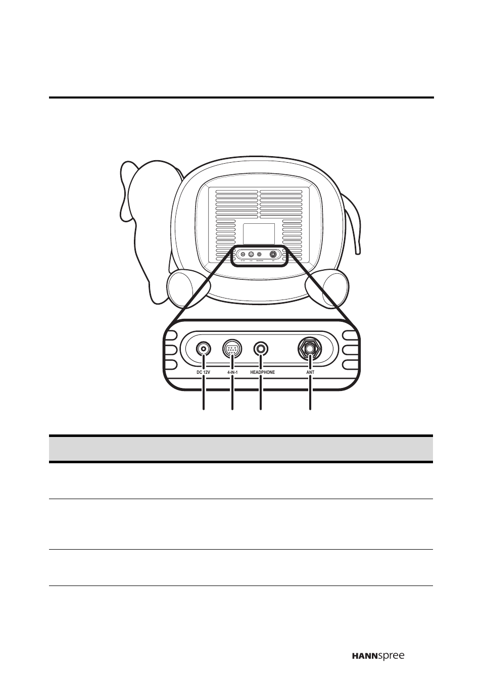 Input and output ports | HANNspree K206-10A1 User Manual | Page 20 / 62