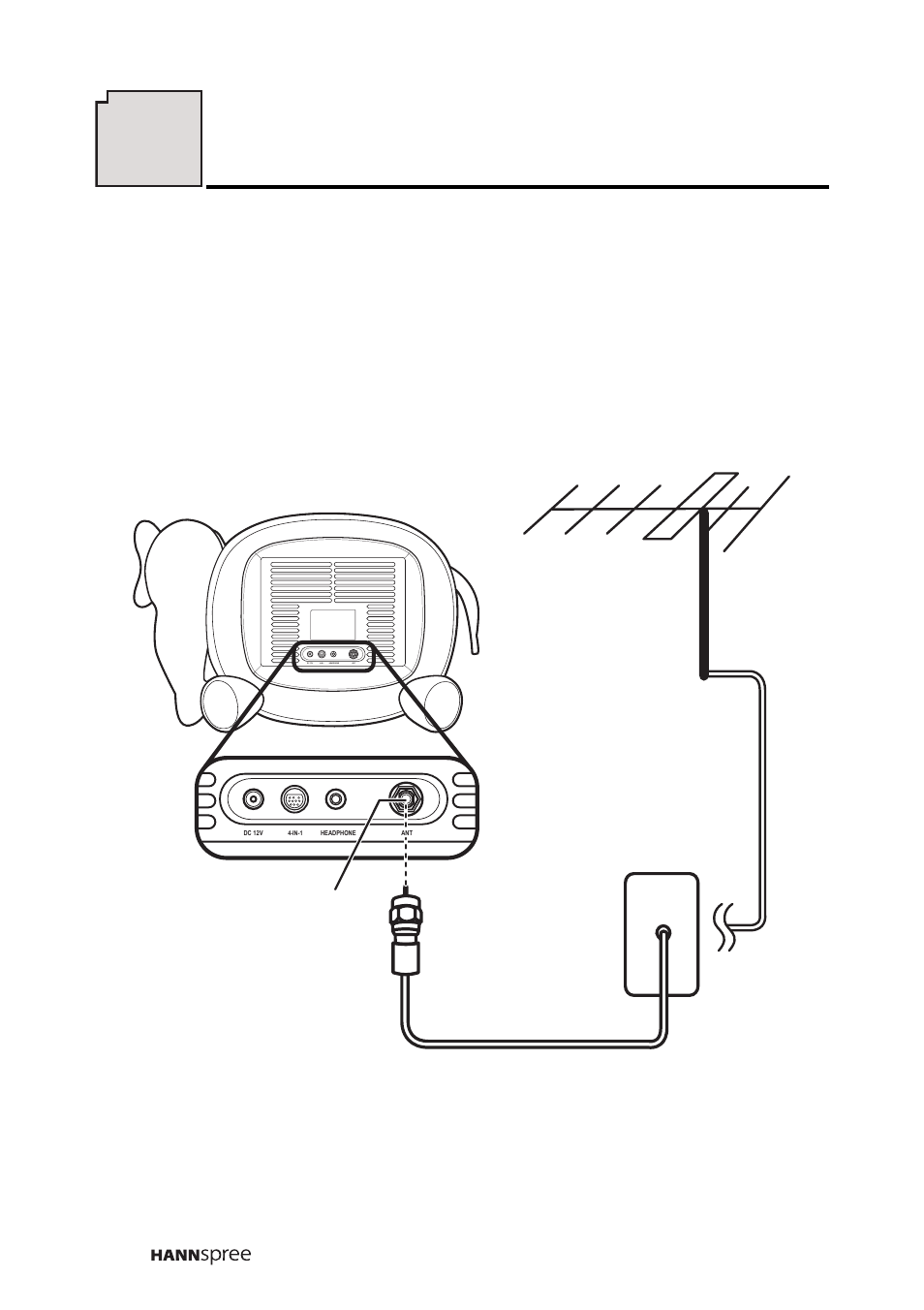 Getting started, Connecting to an antenna or cable tv | HANNspree K206-10A1 User Manual | Page 21 / 62