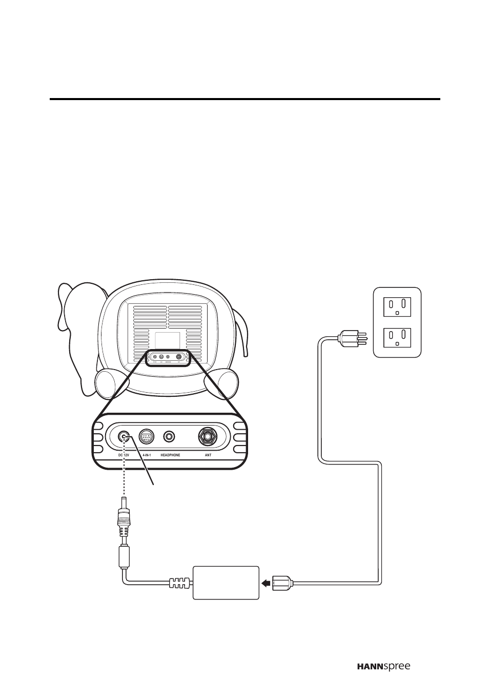 Connecting the power adapter | HANNspree K206-10A1 User Manual | Page 26 / 62