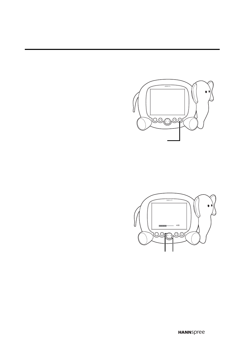 Turning the tv on and off, Power led, Channel up channel down | HANNspree K206-10A1 User Manual | Page 28 / 62