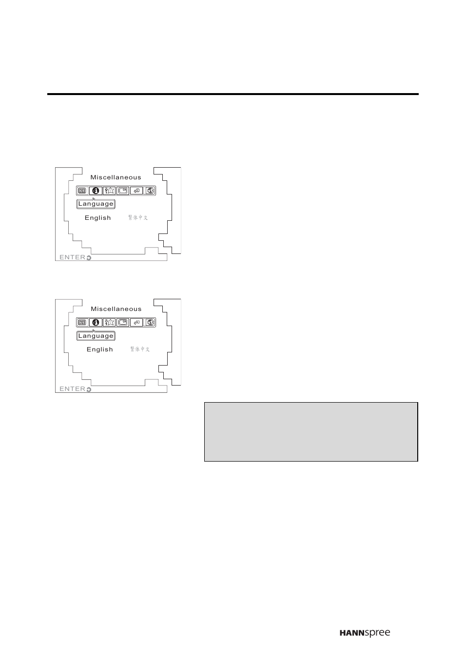 Language, Press menu to confirm your choice | HANNspree K206-10A1 User Manual | Page 50 / 62