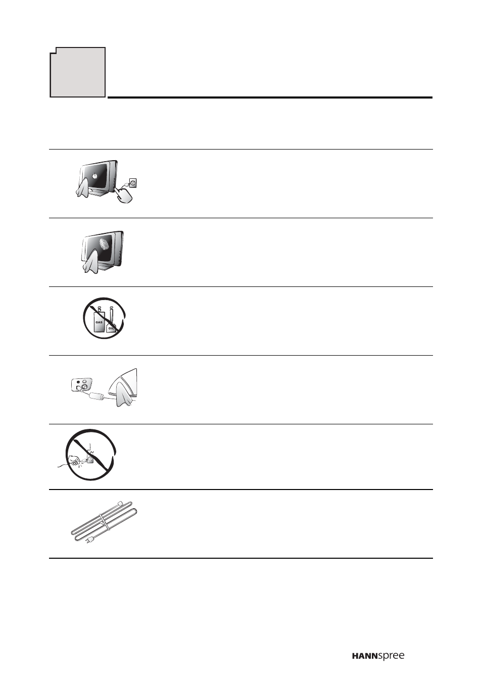 Taking care of your tv | HANNspree K206-10A1 User Manual | Page 54 / 62